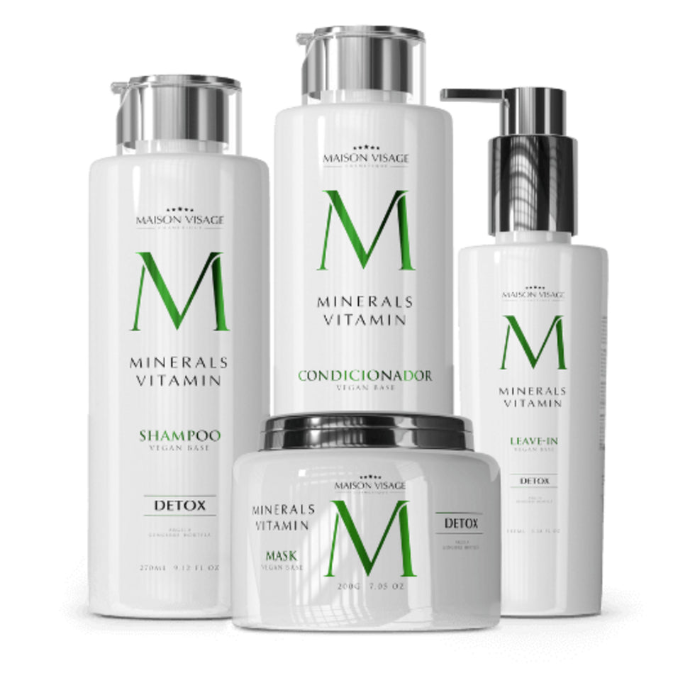 Kit de cuidado en casa con vitaminas y minerales desintoxicantes