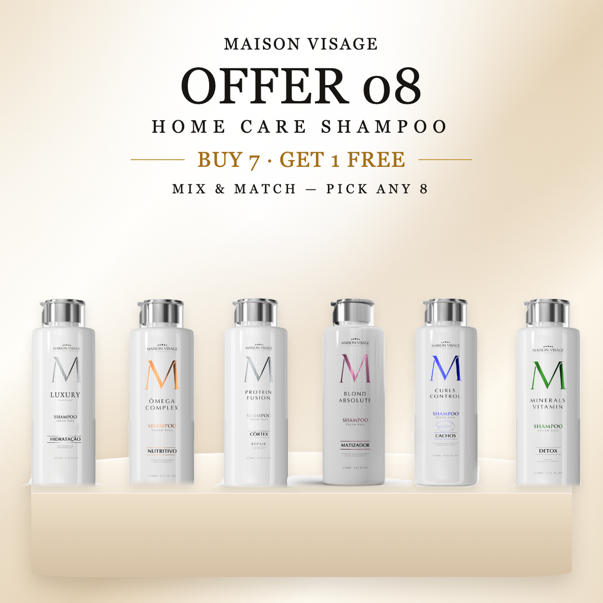 Maison Visage Offer 08 Home Care Shampoo - Buy 7 Get 1 Free